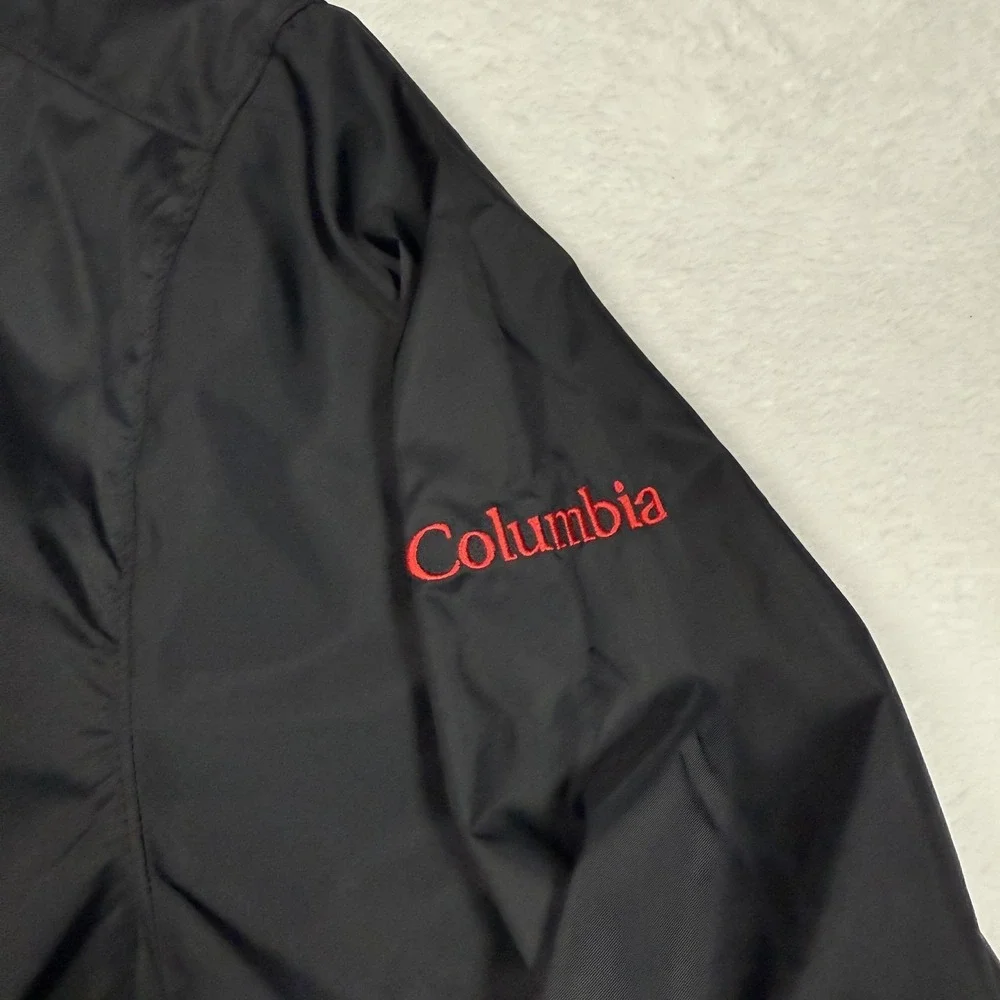 Nebraska Cornhuskers Jacket Mens Small Columbia Hooded Windbreaker NCAA Football